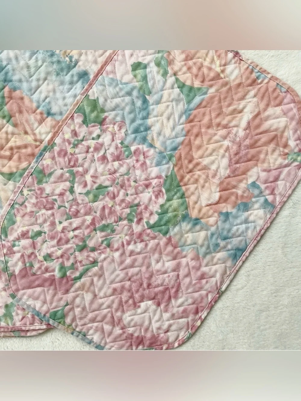 Vintage quilted floral
